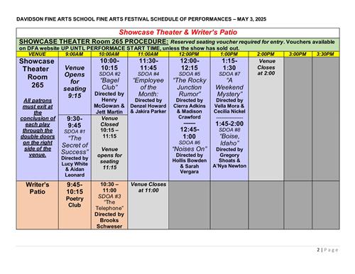 FAF Schedule Page 2